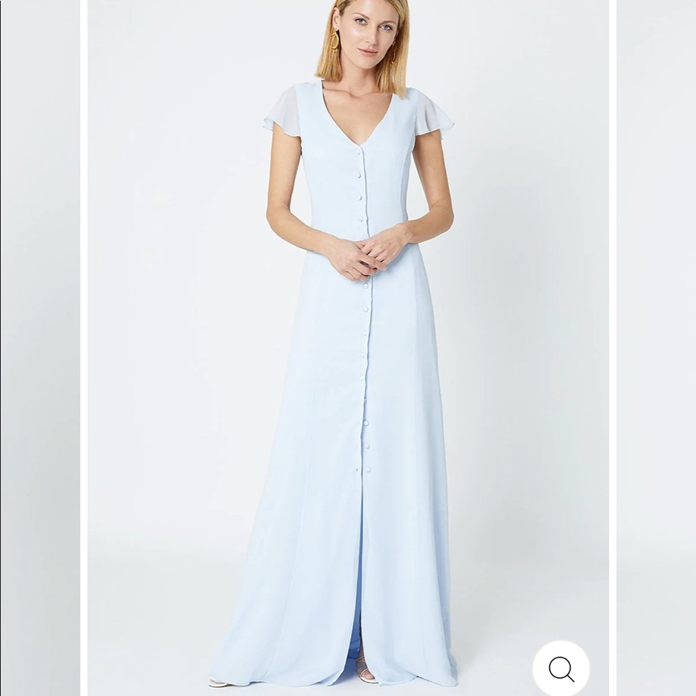 Maids to Measure Queenie Cloud Blue Dress